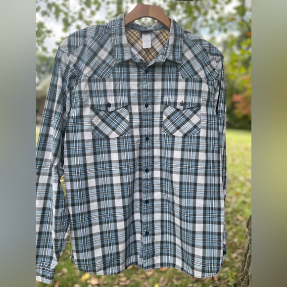 Patagonia Other - Patagonia Organic Cotton Western Plaid Blue Long Sleeve Shirt M-XL Pre-Owned